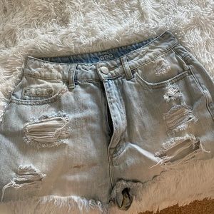 BDG light wash Jean shorts